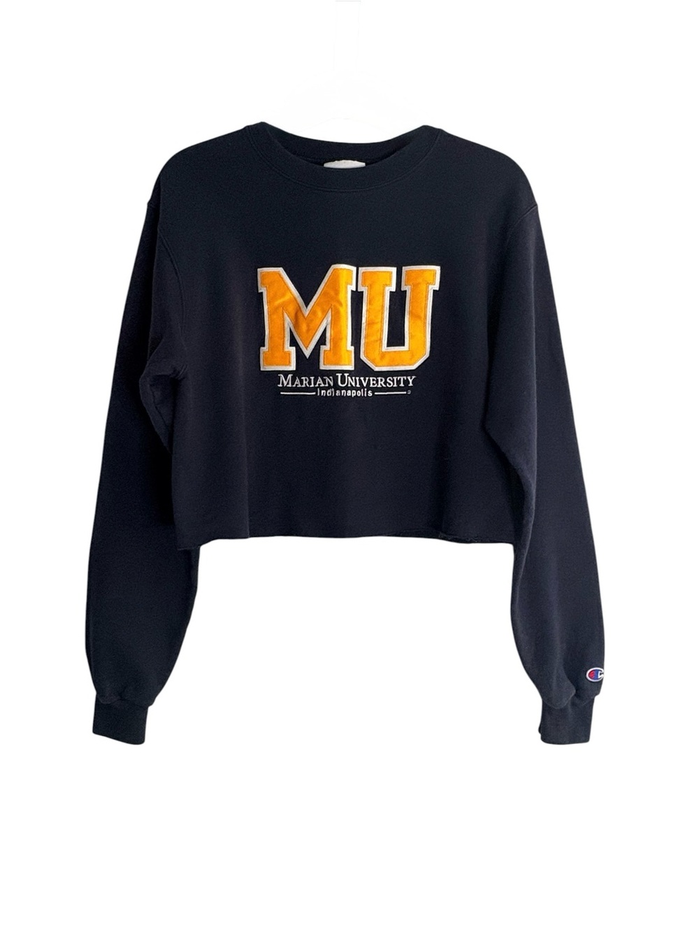 💙💛Champion Marian University Indianapolis Cropped Sweatshirt 💙💛